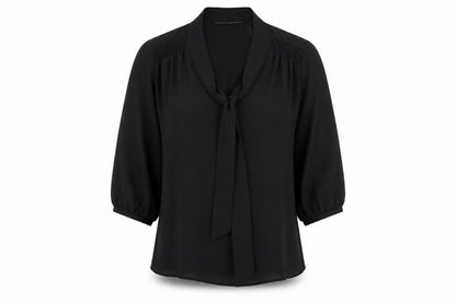 Womens UK Size 8 Atmosphere Black Basic Blouse