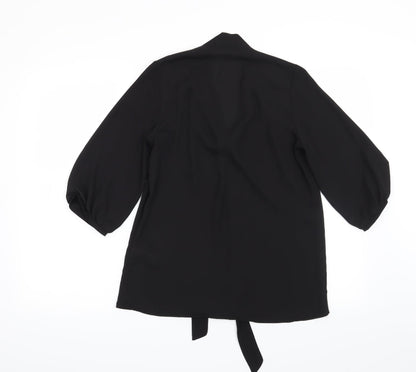 Womens UK Size 8 Atmosphere Black Basic Blouse