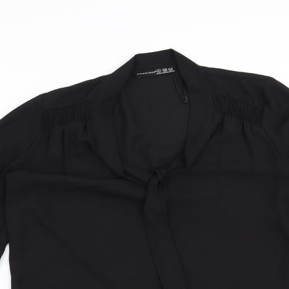 Womens UK Size 8 Atmosphere Black Basic Blouse