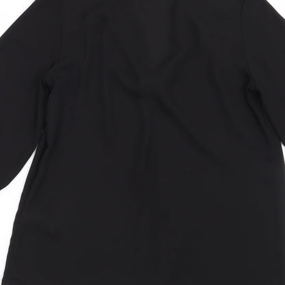 Womens UK Size 8 Atmosphere Black Basic Blouse