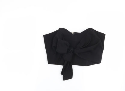 Womens UK Size 10 Preworn Black Basic Blouse