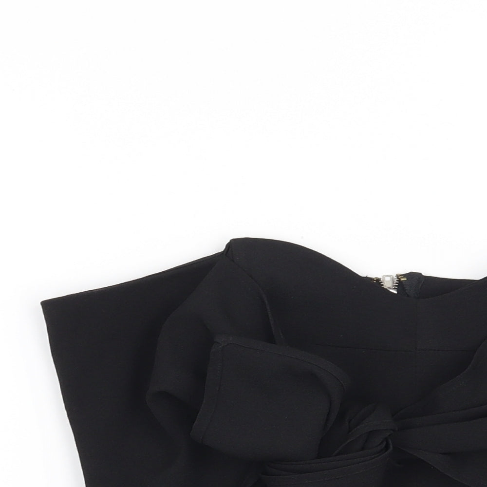 Womens UK Size 10 Preworn Black Basic Blouse
