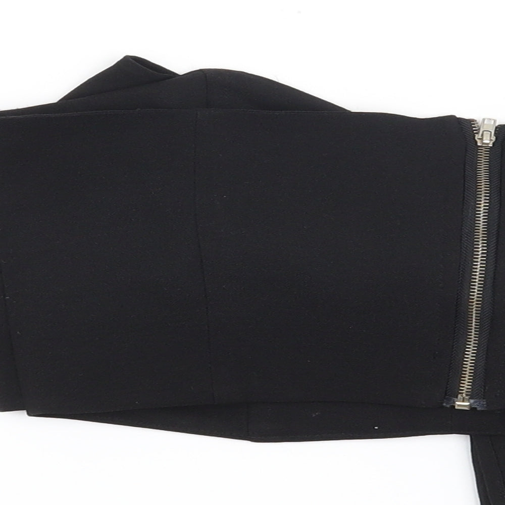 Womens UK Size 10 Preworn Black Basic Blouse