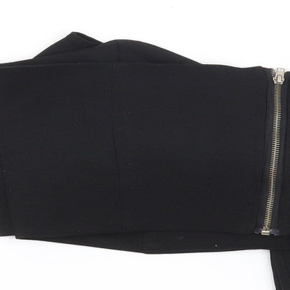 Womens UK Size 10 Preworn Black Basic Blouse