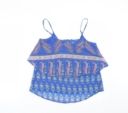 Womens UK Size 8 Atmosphere Blue Basic Blouse