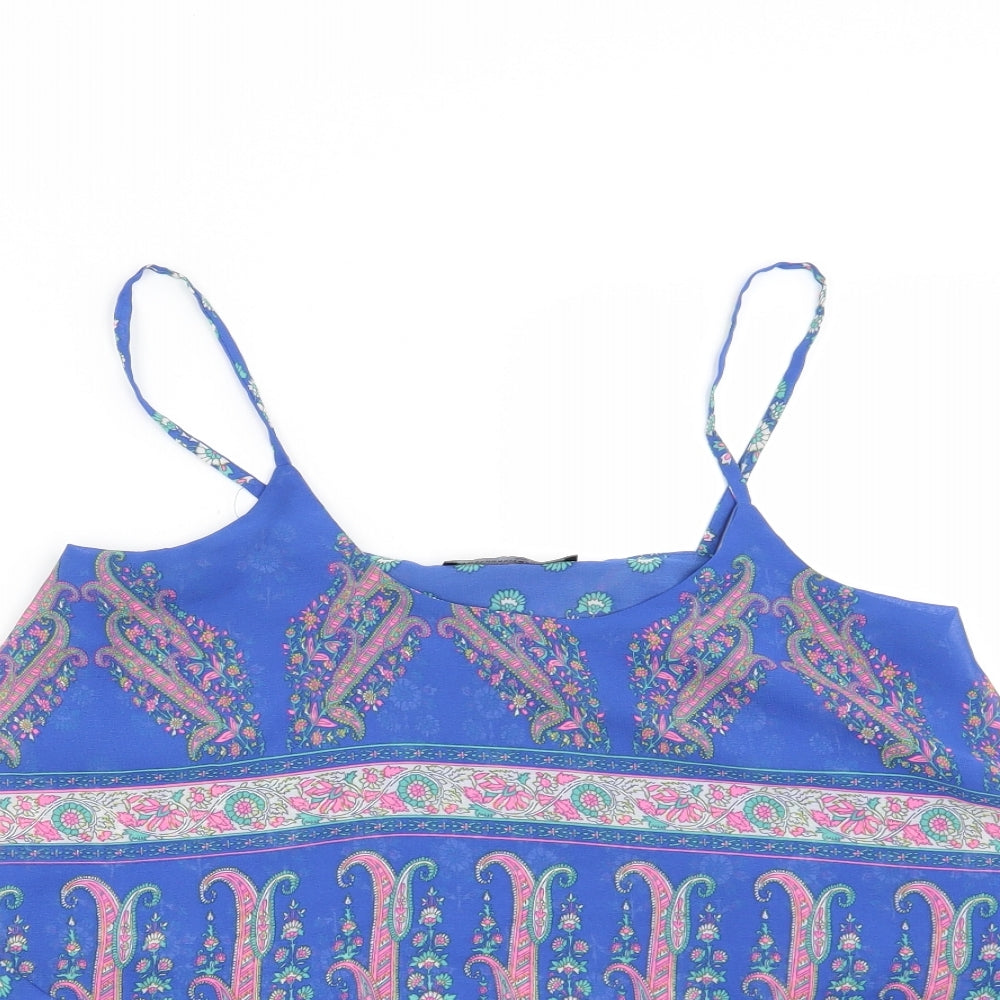 Womens UK Size 8 Atmosphere Blue Basic Blouse