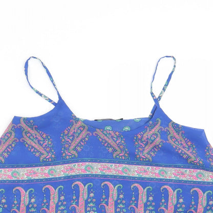 Womens UK Size 8 Atmosphere Blue Basic Blouse
