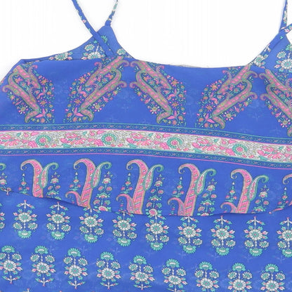 Womens UK Size 8 Atmosphere Blue Basic Blouse
