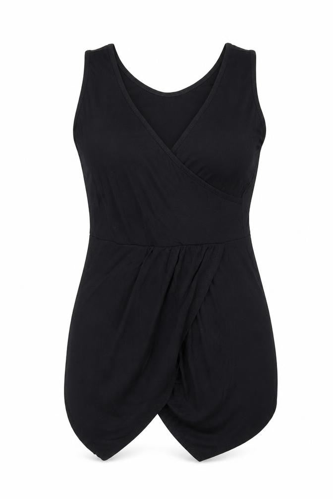 Womens UK Size XL Preworn Black Basic Blouse