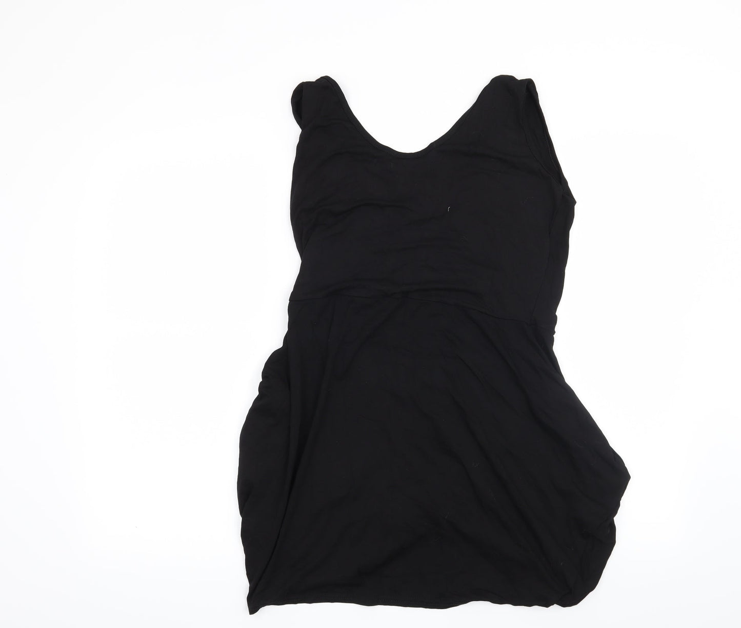 Womens UK Size XL Preworn Black Basic Blouse