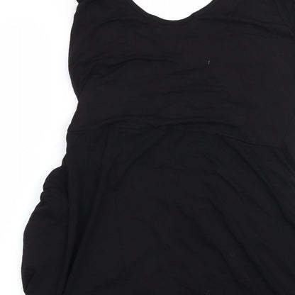 Womens UK Size XL Preworn Black Basic Blouse