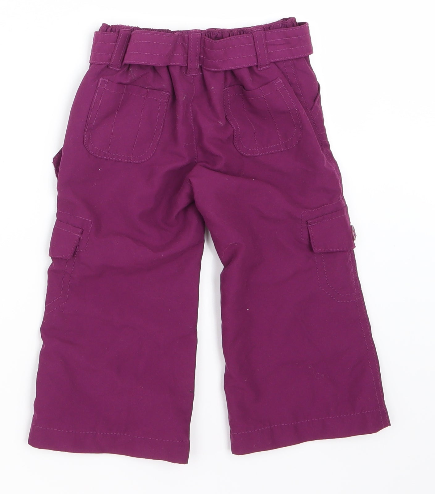 Earlydays Girls Purple   Cargo Trousers Size 6-9 Months