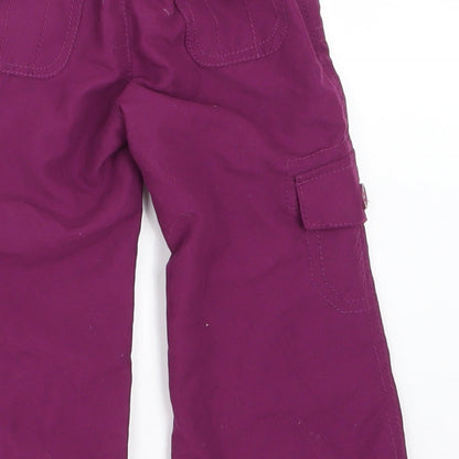 Earlydays Girls Purple   Cargo Trousers Size 6-9 Months