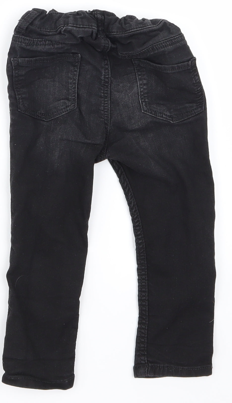 H&M  Girls Black   Cargo Jeans Size 12-18 Months