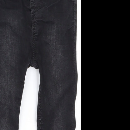 H&M  Girls Black   Cargo Jeans Size 12-18 Months