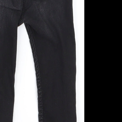 H&M  Girls Black   Cargo Jeans Size 12-18 Months