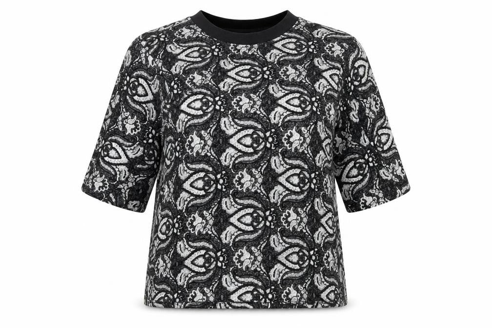 Womens UK Size 8 Topshop Black Basic T-Shirt