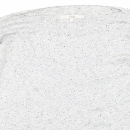 Womens UK Size 8 NEXT Grey Henley Sweatshirt