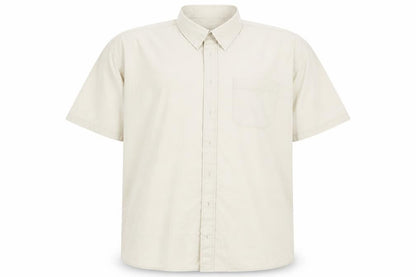 Mens UK Size XL Double TWO Beige  Button-Up Long Sleeve Casual Shirt
