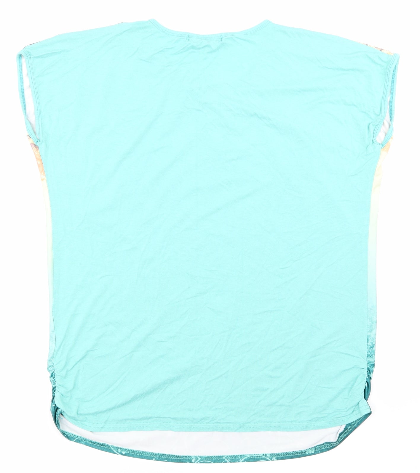 Womens UK Size S Just Elegance Green Basic T-Shirt