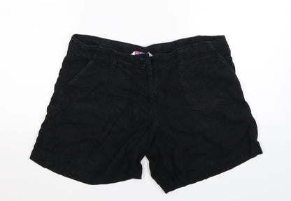 Papaya Womens Black   Bermuda Shorts Size 12