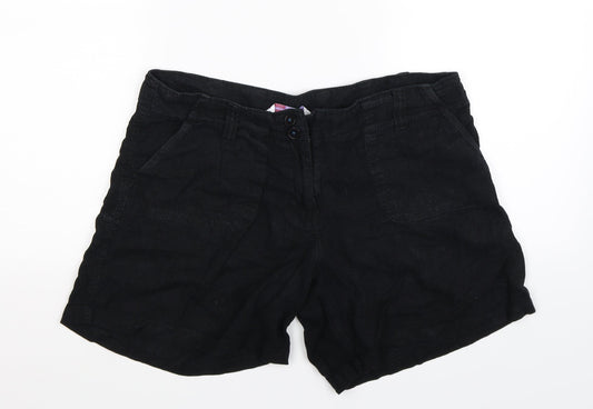 Papaya Womens Black   Bermuda Shorts Size 12