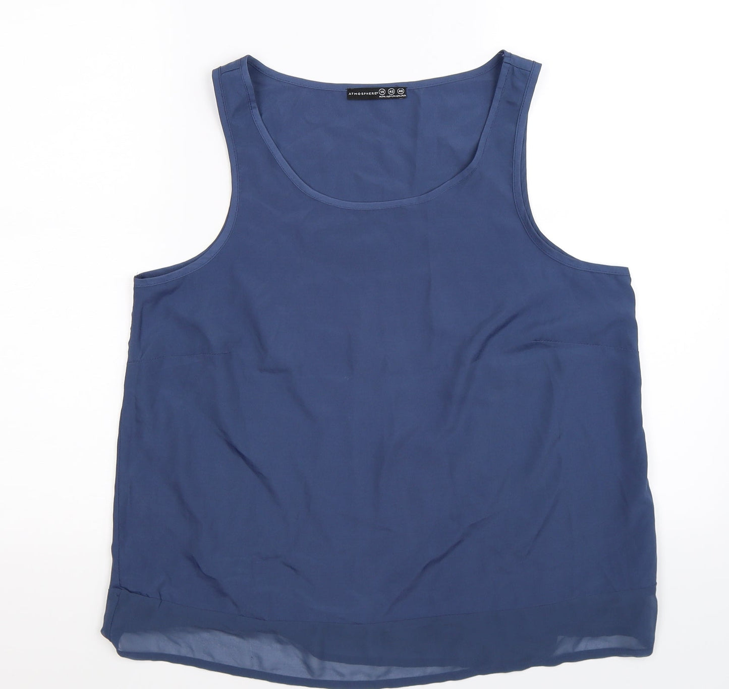 Womens UK Size 14 Atmosphere Blue Basic Tank