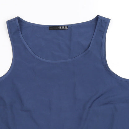 Womens UK Size 14 Atmosphere Blue Basic Tank