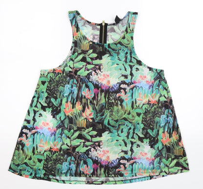 Womens UK Size M H&M Multicoloured Basic Tank