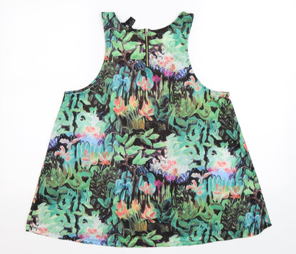 Womens UK Size M H&M Multicoloured Basic Tank