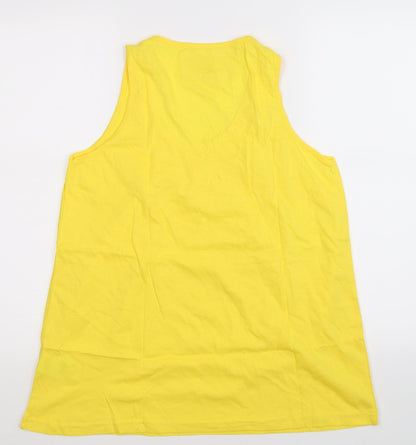 Urban Boutique Womens Yellow   Basic Tank Size 16