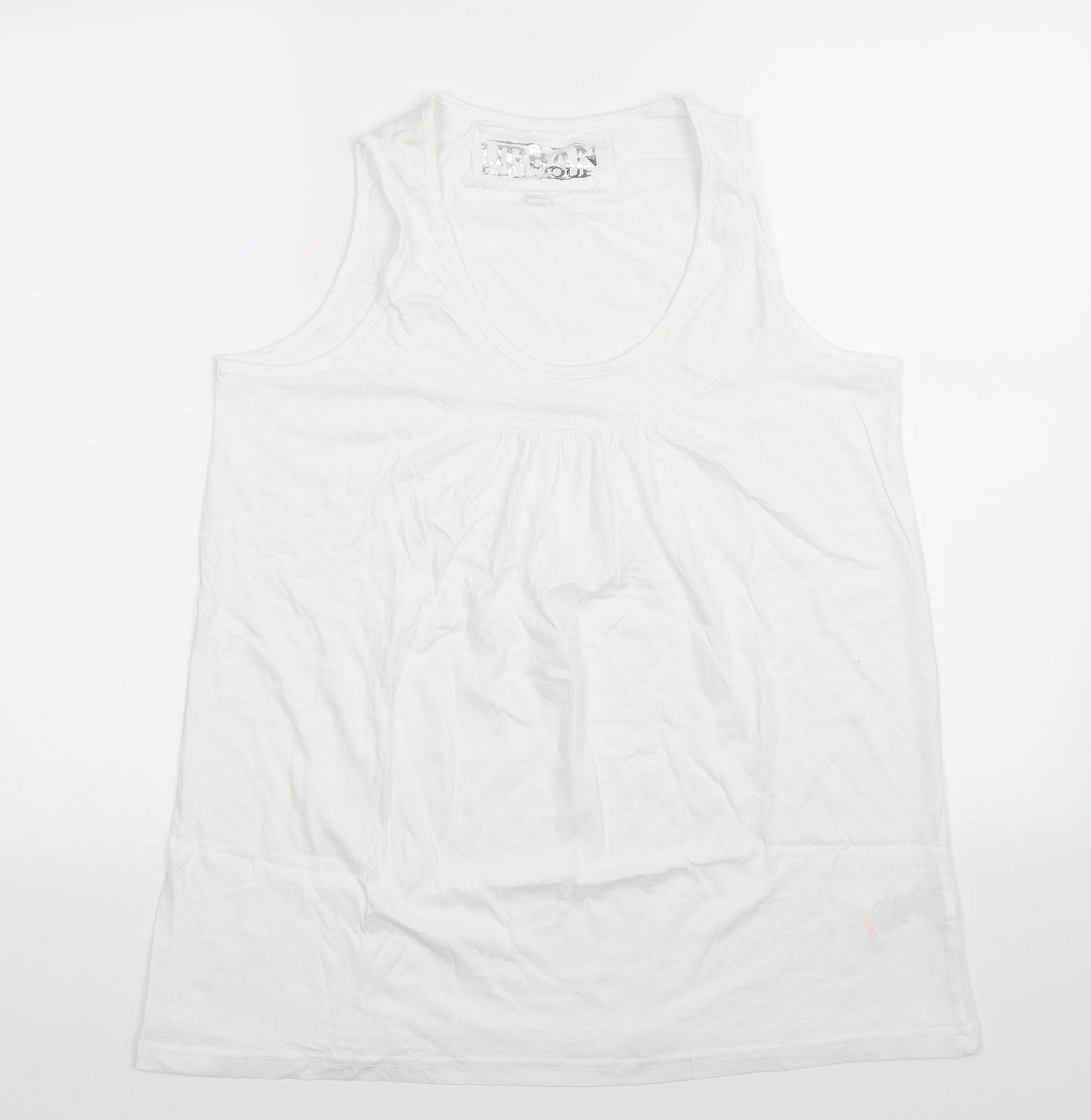 Urban Boutique Womens White   Basic Tank Size 16