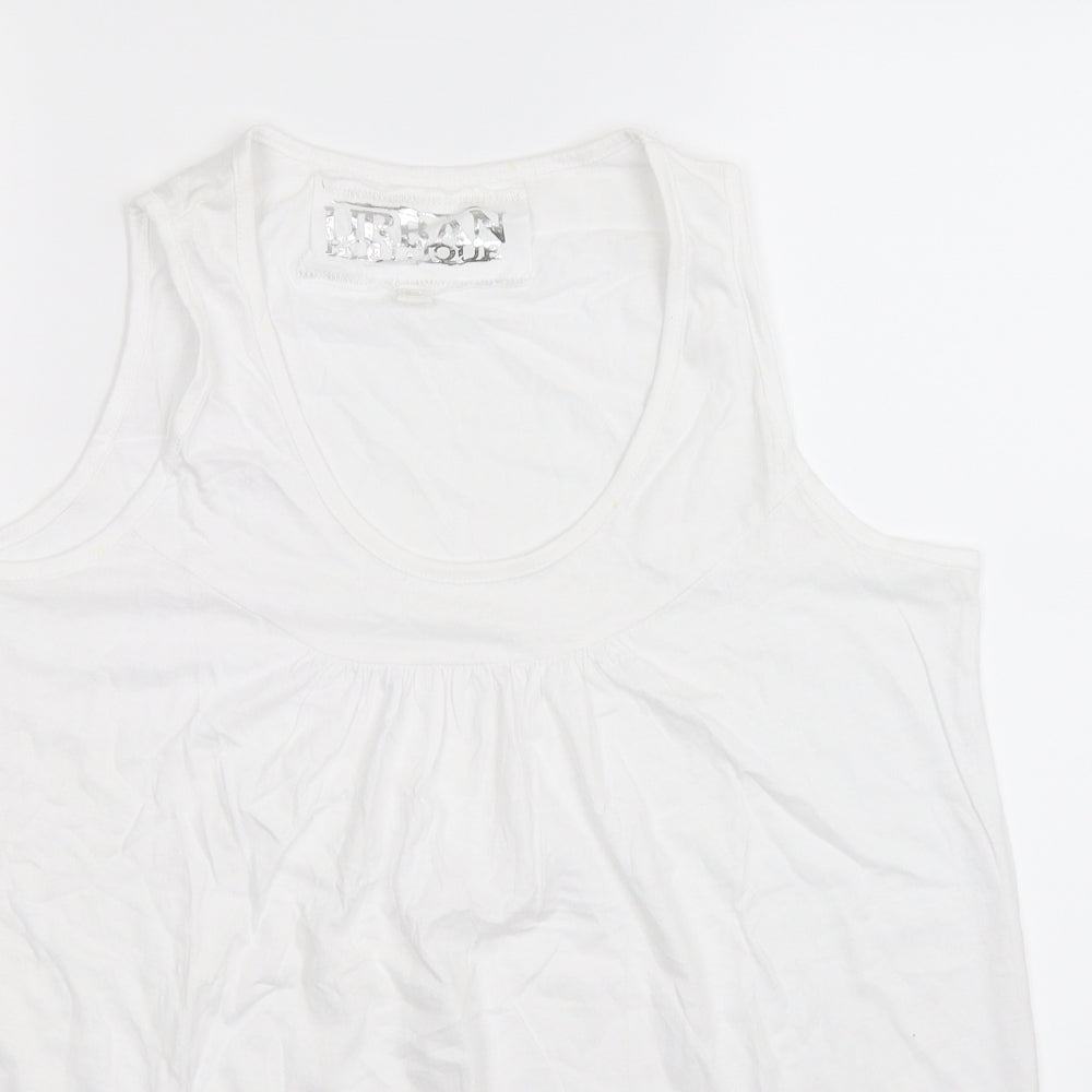 Urban Boutique Womens White   Basic Tank Size 16