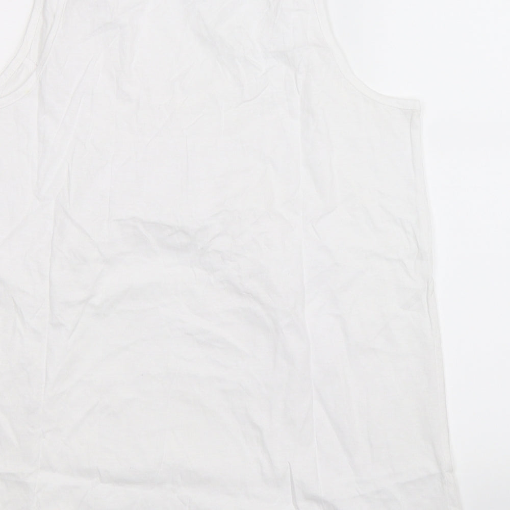 Urban Boutique Womens White   Basic Tank Size 16