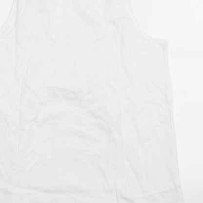 Urban Boutique Womens White   Basic Tank Size 16