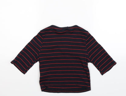 New Look Girls Blue Striped  Pullover Jumper Size 14-15 Years
