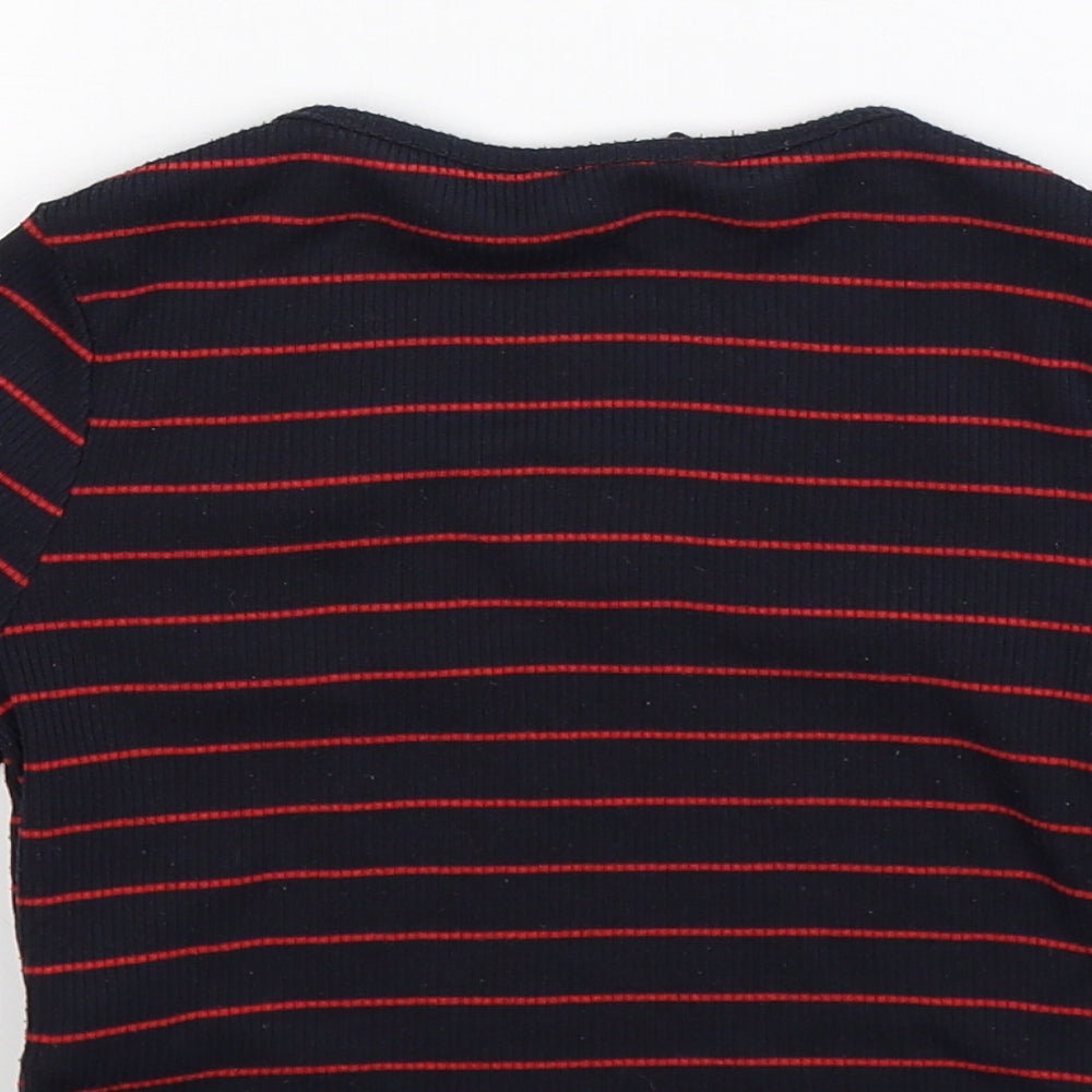 New Look Girls Blue Striped  Pullover Jumper Size 14-15 Years