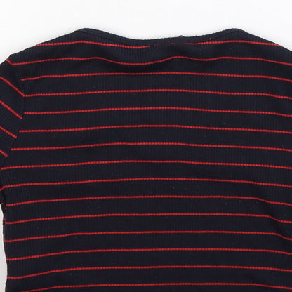 New Look Girls Blue Striped  Pullover Jumper Size 14-15 Years