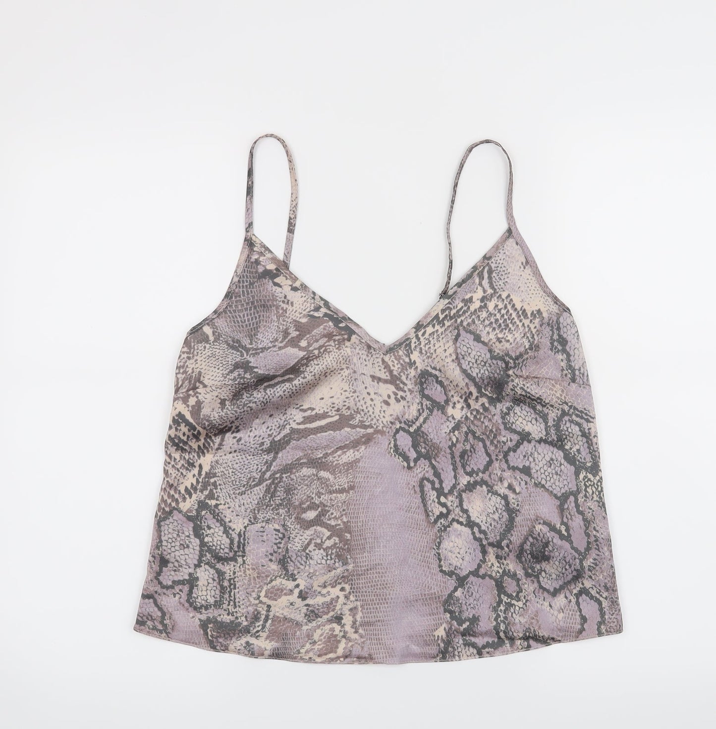 Womens UK Size 8 New Look Purple Cropped Tank