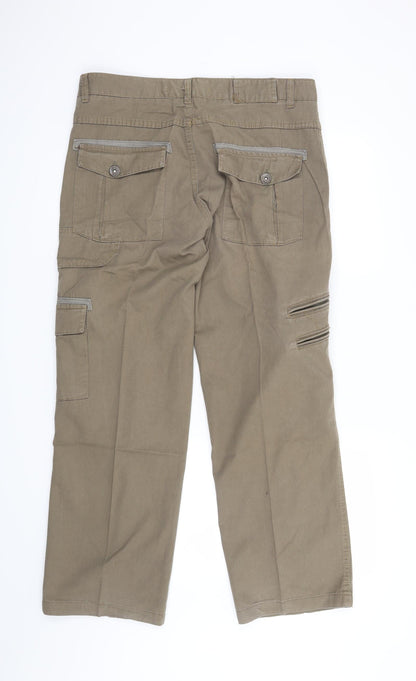 AJN JNS Mens Beige   Straight Jeans Size 33 in L28 in