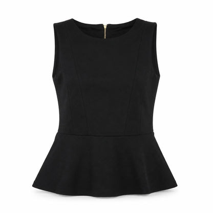 Womens UK Size L H&M Black Basic Blouse