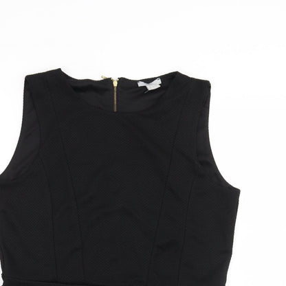 Womens UK Size L H&M Black Basic Blouse