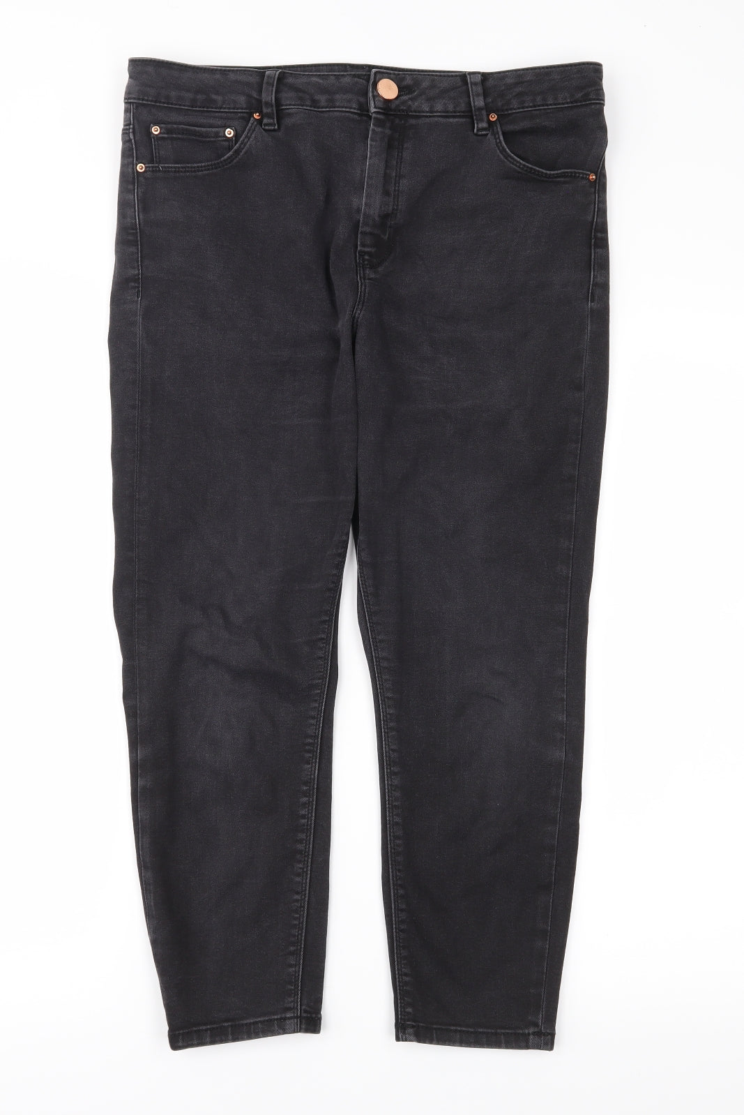 ASOS Womens Black   Cropped Jeans Size S L26 in