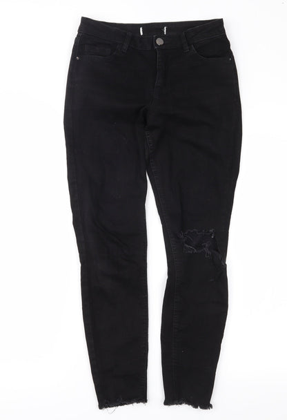 Dorothy Perkins Womens Black   Skinny Jeans Size 8 L24.5 in