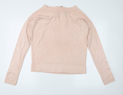 RESERVED Womens Pink Houndstooth  Pullover Jumper Size L