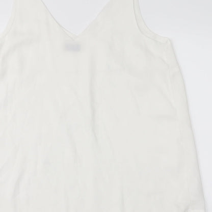 Papaya Womens White   Basic Blouse Size 12