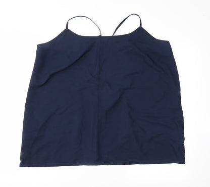 M&S Womens Blue   Basic Blouse Size 22
