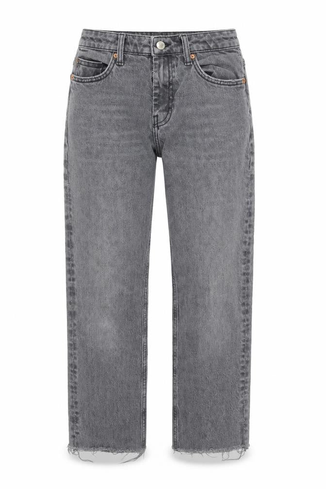 Womens Green Houndstooth  Straight Jeans Size 26 in L30 in