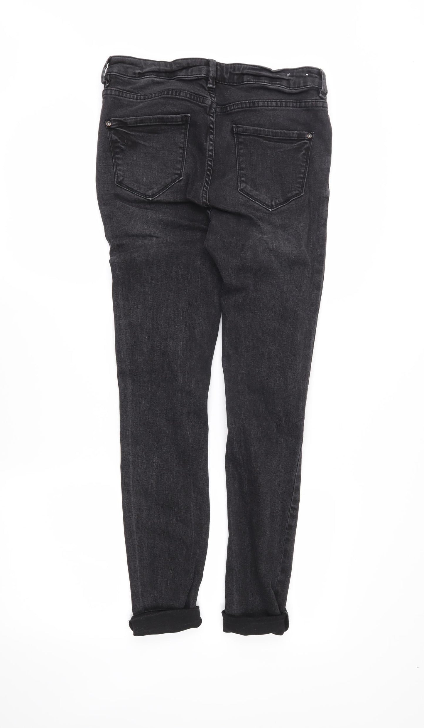 Womens UK Size 12 Skinny Regular Fit Skinny Black Jeans