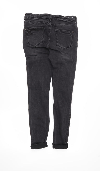 Womens UK Size 12 Skinny Regular Fit Skinny Black Jeans